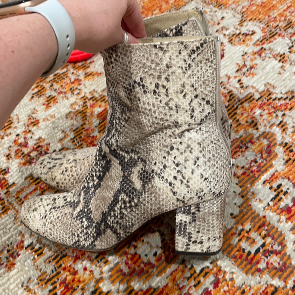 Free People Snakeskin booties